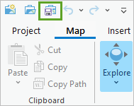 Save (Enregistrer) dans la barre d’outils Quick Access (Accès rapide)