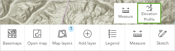 Bouton Elevation Profile (Profil d’altitude)