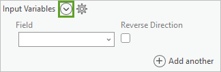 Bouton Add Many (Ajouter plusieurs) en regard de Input Variables (Variables en entrée)