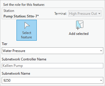 Paramètres dans la fenêtre Modify Subnetwork Controller (Modifier le contrôleur de sous-réseau)