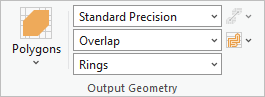 Groupe Output Geometry (Géométrie en sortie) du ruban