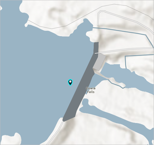 Localisation du point d’écoulement sur la carte