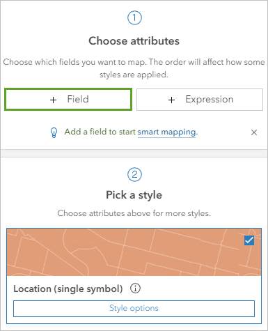 Bouton Add Field (Ajouter un champ) dans la fenêtre Styles (Styles)