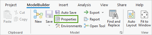 Bouton Properties (Propriétés)