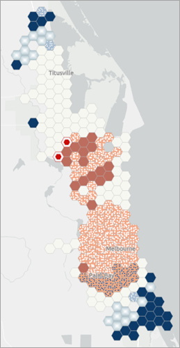 Carte illustrant les points chauds émergents