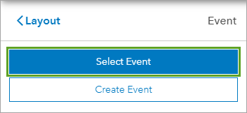 Bouton Select Event (Sélectionner l’événement)