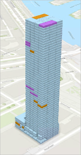 Bâtiment s’affichant avec une nouvelle symbologie