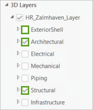 Disciplines Architectural et Structural (Structurel) activées.