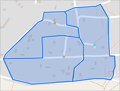 Points déplacés sur la carte