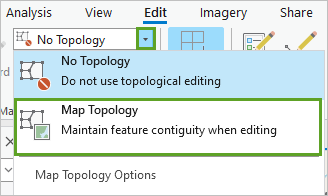 Option Topologie de carte