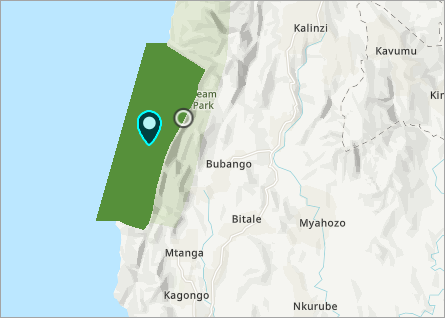 Dessiner un point au milieu de Gombe