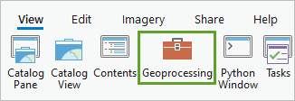 Bouton Geoprocessing (Géotraitement)