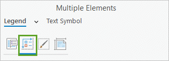 Bouton Legend Arrangement Options (Options de disposition de la légende)