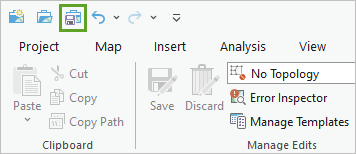 Bouton Save (Enregistrer) de la barre d’outils Quick Access (Accès rapide)