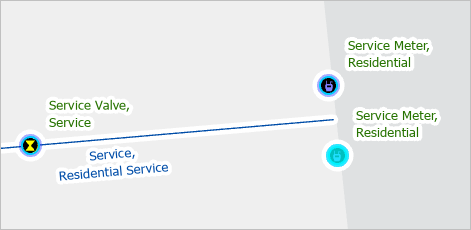 Deux nouvelles entités de compteur de service résidentiel sur la carte