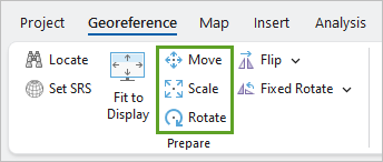 Outils Move (Déplacer), Scale (Mettre à l’échelle) et Rotate (Pivoter)