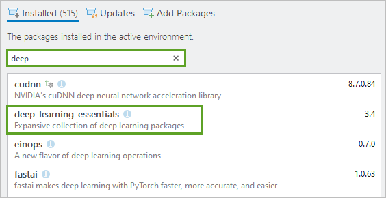 Paquetage deep-learning-essentials