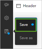 Save (Enregistrer) dans le menu Save (Enregistrer)