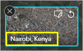 Renommez le géosignet Nairobi, Kenya