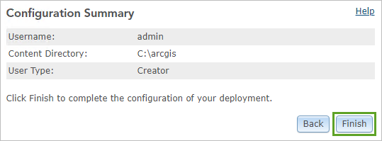 Terminer la configuration