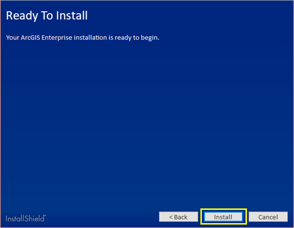 Installer ArcGIS Enterprise