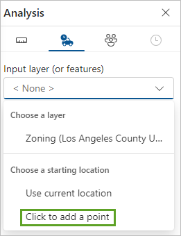 Option Cliquez pour ajouter un point