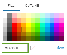 Couleur de remplissage pour le type de conception Mixed Res