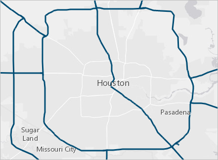 Carte avec itinéraires d’évacuation en bleu