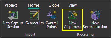 Bouton New Alignment (Nouvel alignement)