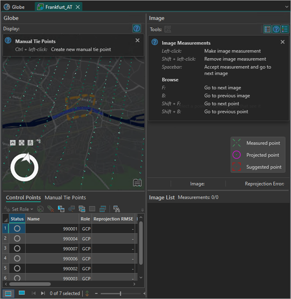 Vue d’ensemble de la colonne Image Measurements (Mesures d’image)