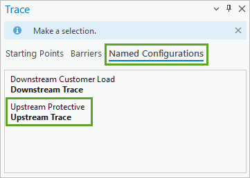 Configuration nommée Upstream Protective (Protection en amont)