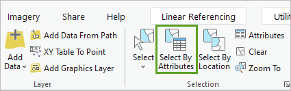 Option Select By Attributes (Sélectionner selon les attributs)