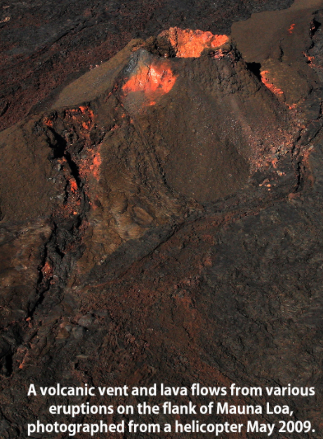 Image accompagnée d’une légende de Mauna Loa