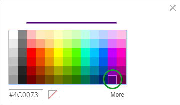 Palette de couleurs