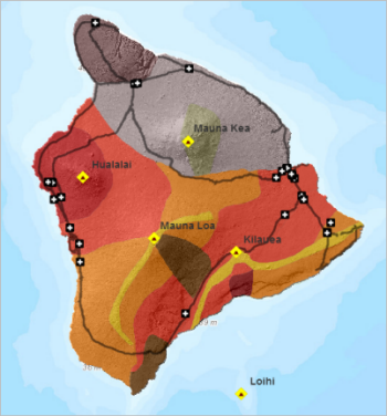 Carte avec la nouvelle symbologie des abris