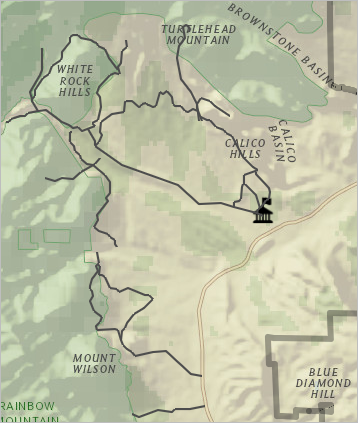 Couche Trails (Sentiers) sur la carte