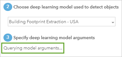 Querying model arguments (Interrogation des arguments du modèle) das le paramètre