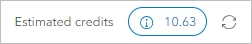 Nombre estimé de crédits de 10,63