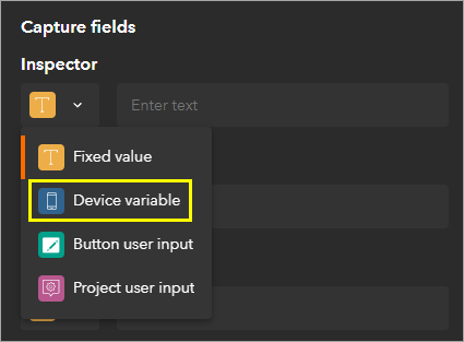 Option Variable de l’appareil