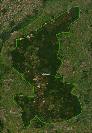 La Veluwe sur la carte