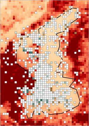 La Veluwe avec des informations sur la présence des papillons