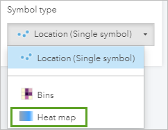 Sélection de Heat Map (Carte de densité)