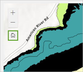 Bouton Vue cartographique par défaut