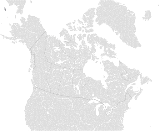 Fond de carte affichant le Canada