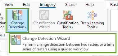 Bouton Change Detection (Détection des modifications)