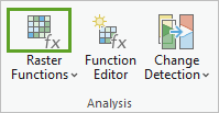 Bouton Raster Functions (Fonctions raster)