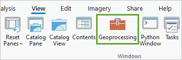 Bouton Geoprocessing (Géotraitement)