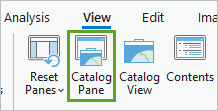 Bouton Catalog Pane (Fenêtre Catalogue)