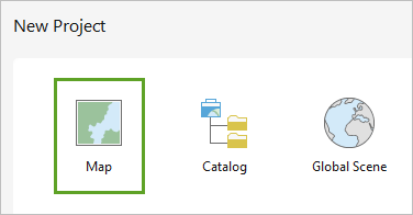 Bouton New Map (Nouvelle carte) sur la page Settings (Paramètres)