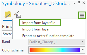 Option Import from layer file (Importer depuis le fichier de couche)